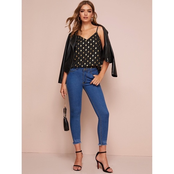 You’re Golden, Baby! Polka Dot Cami - Picture 5 of 6